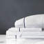 Linea Velvet Ribbon Sheet Set In Dove-2142468527