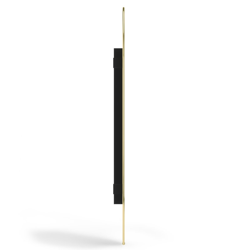Hazeleen Hubba Pill Mirror 36X18 Brass, Brass