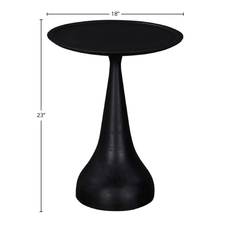 Polina End Table, Black