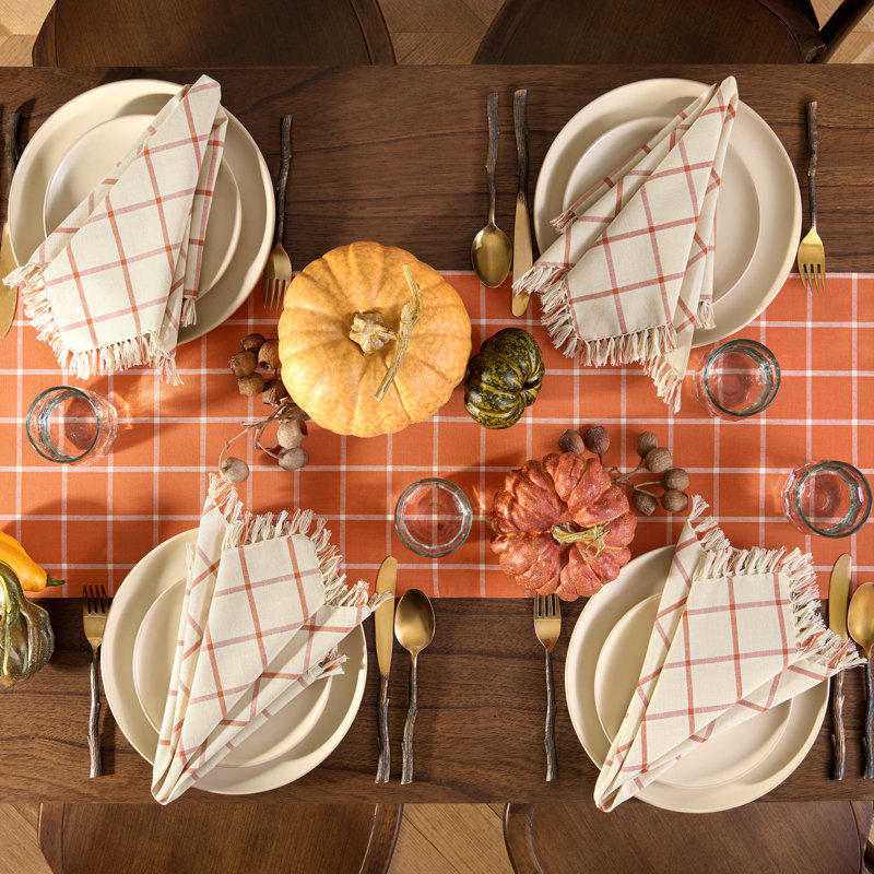 Ensemble de chemin de table et serviettes de table 4 pièces Harvest