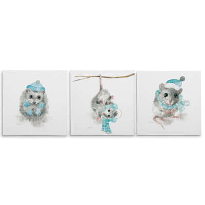 " Christmas Critters " 3 - Pieces
