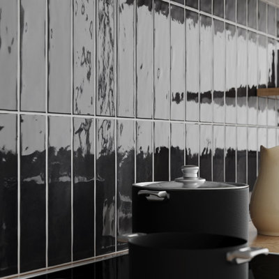 Melanie 3" x 12" Zellige Subway Wall Tiles