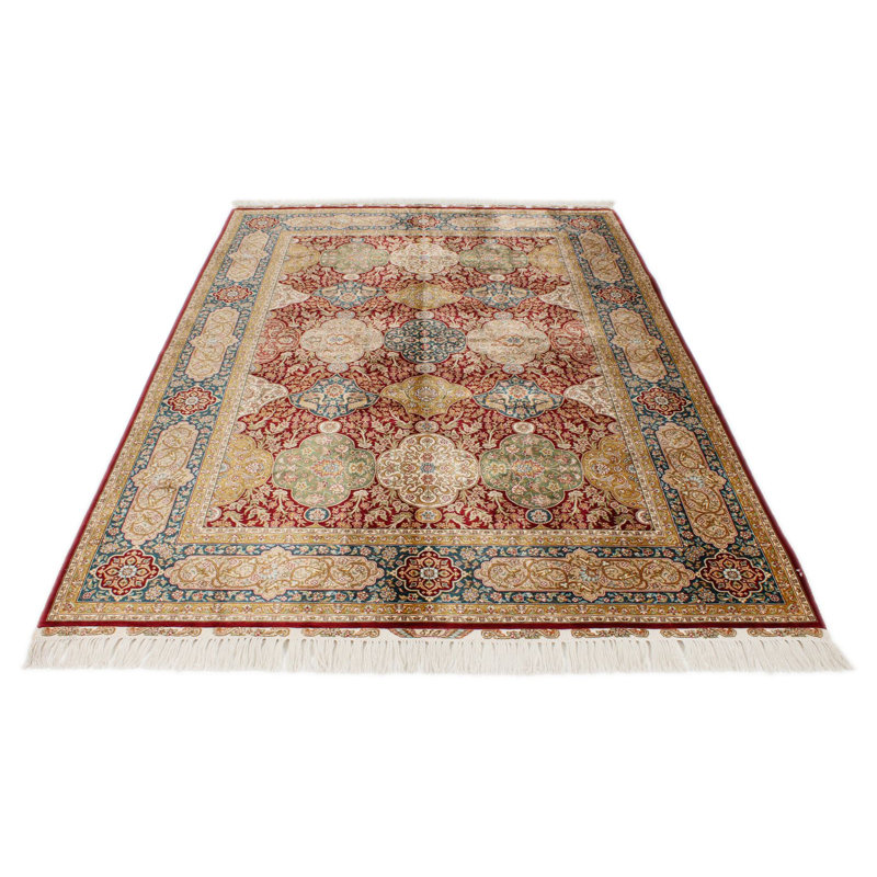 6x8 Multicolor Turkish Silk Rug