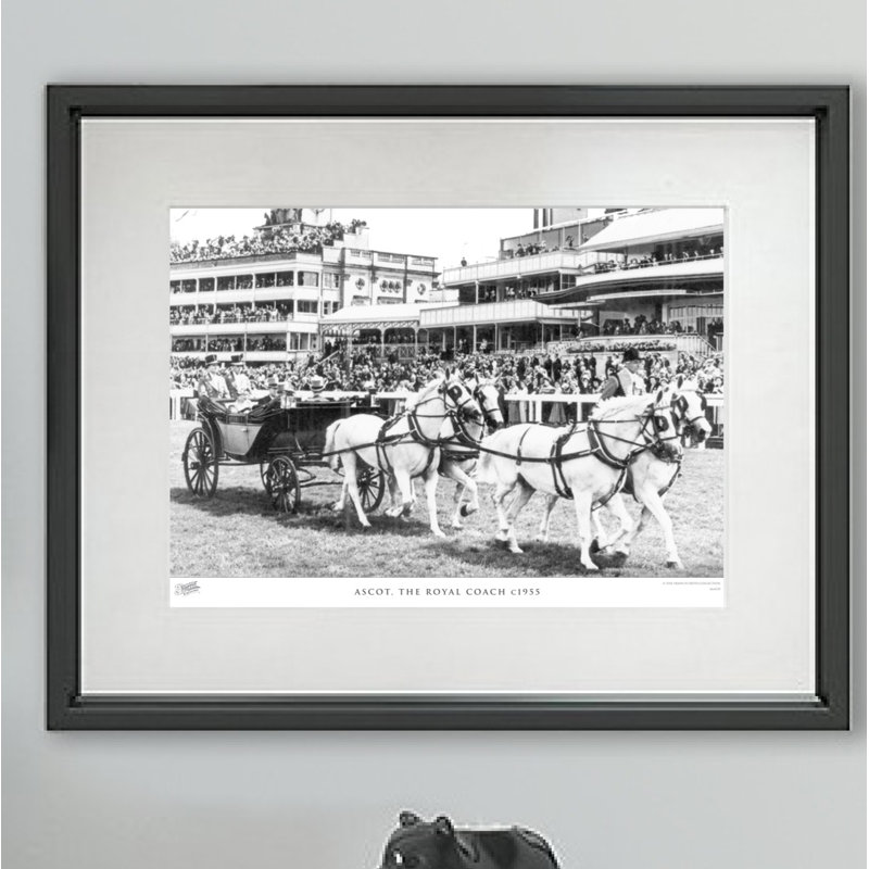 Ascot, The Royal Coach C1955 - Single Picture Frame Print, 40cm H X 50cm W x 2cm D