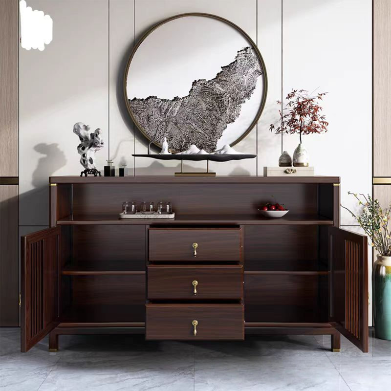 Table de buffet style nouvelle porte grillagée de style chinois