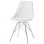 Chaises de salle à manger sans accoudoirs Lohmann blanches et chromées (ensemble de 2)-110098547