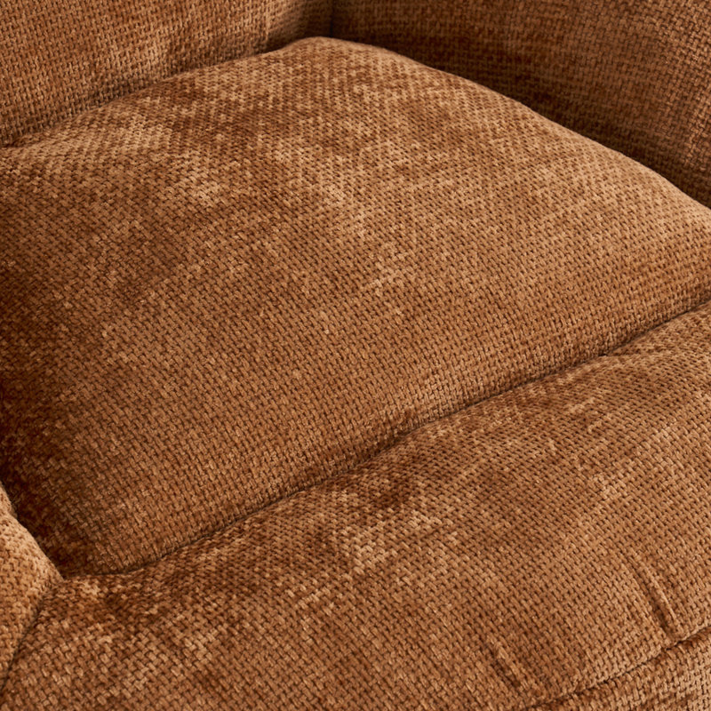 Foam Bean Bag Chairs with Ultra Soft Chenille Cover, Orange Chenille