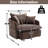Modern 46.1" Swivel Chair Oversized Single Sofa Armchairs With 3 Pillows-1791824280