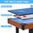 5.5Ft Multi Game Table,Foldable Children's Billiard Table,Table Pool,Children Game Table - Indoor Pool Table For Family Fun And Health