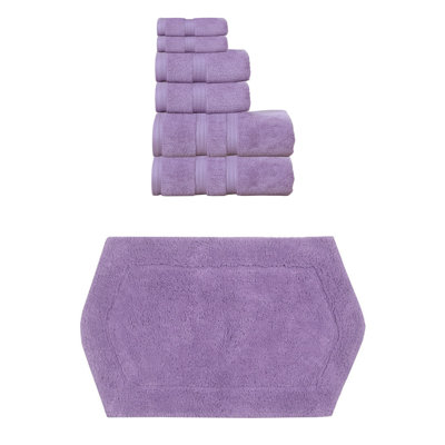 Bryd Collection 100% Soft Cotton Towel Set & 1 Pc Bath Rug