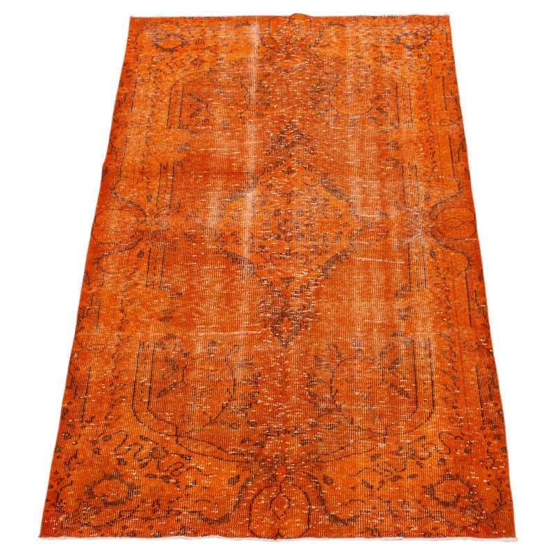 Tapis orange à transition de couleur 4 pi 9 po x 8 pi 0 po