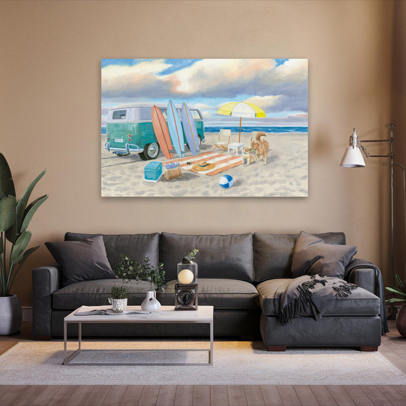 Balade nautique et côtière II, H 60 po x l 40 po