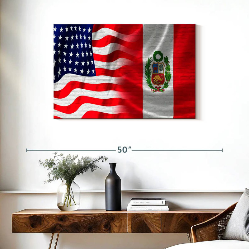 Borges Peru And USA Flags