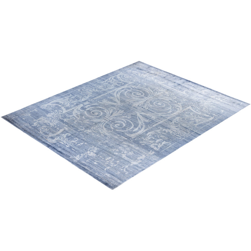 Overdyed One-of-a-Kind Rectangle 8'1" X 10'1" Hand Knotted Area Rug