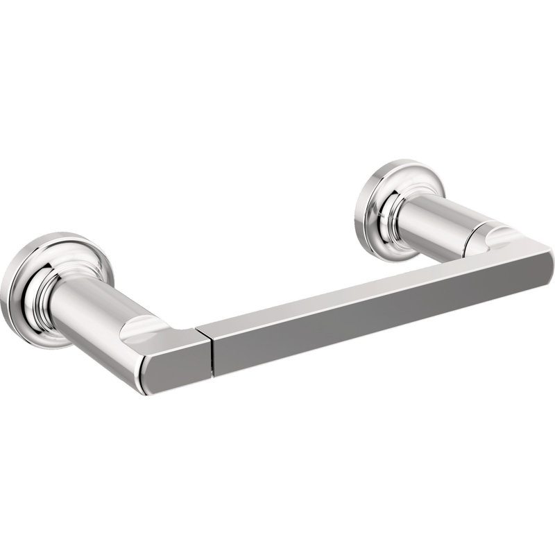 Tetra Pivot Arm Toilet Paper Holder Bath Hardware Accessory in Champagne Bronze, Polished Chrome