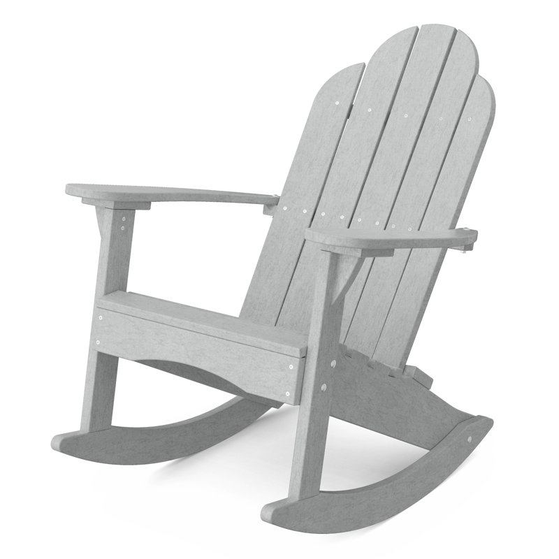 Chaise berçante classique Adirondack, Gris clair