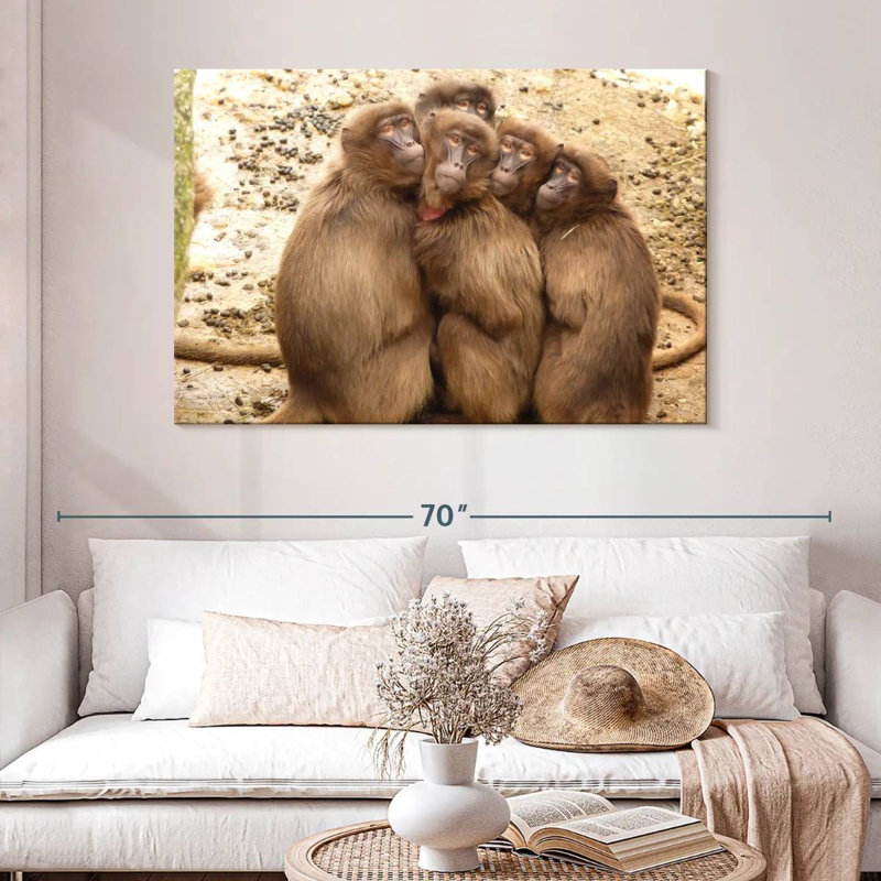Brampt Monkey Troop, 32" H x 48" W