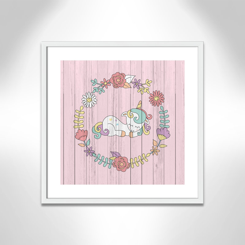 Décoration murale pour enfants, Encadré de boîte blanc, H 23,5 po x l 23,5 po x P 1,19 po