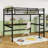 Queen Size Loft Bed With Desk And Smart Lighting