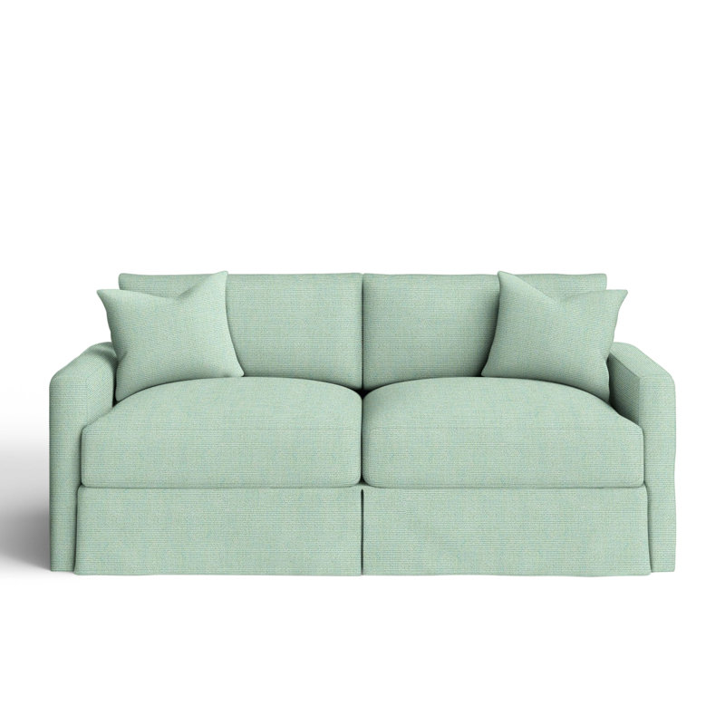 Hartig 84'' Slipcovered Sofa, Canvas Spa Sunbrella® Canvas