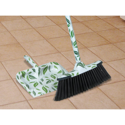 2-Piece Leaf Broom and Dustpan Set