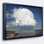 «Heavy White Cloud Above Sea», reproduction de photo sur toile tendue encadrée-26685419