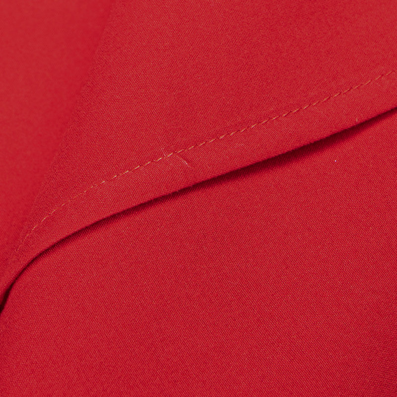 Drap plat seulement, drap de dessus en microfibre brossée 1800 - NTBAY, Rouge, Drap plat de taille double