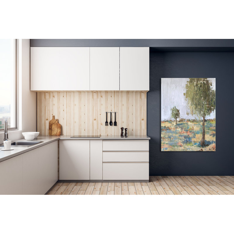 Spring Day II - Artist Enhanced Canvas Print, 31.5" H x 25.5" W x 1.75" D, White Framed Canvas