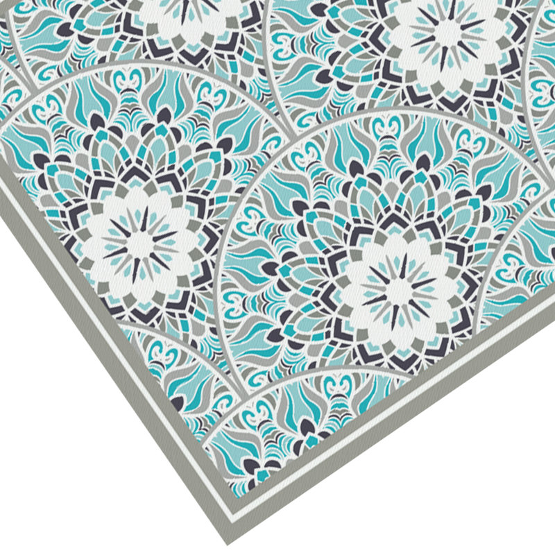 Davanti Vinyl Floor Mat - Mediterranean Collection, Rectangle 3' x 5'