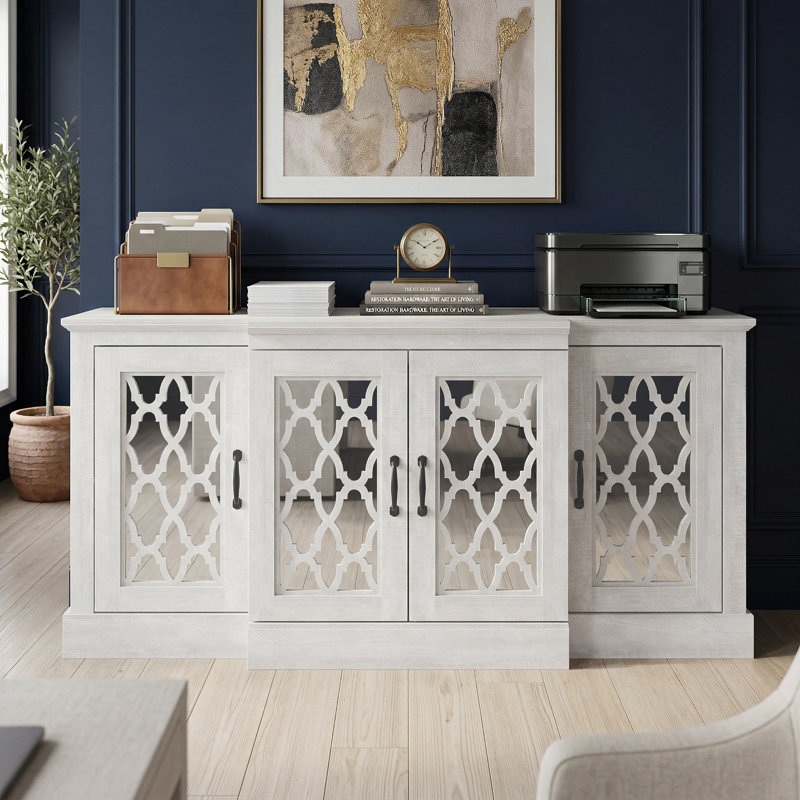 Heron Wide Accent Sideboard, Dusty Grey Oak
