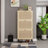 Shoe Cabinet Storage for Entryway Rattan with 6 Flip Drawers Hidden Shoe Rack Cabinet-1675831886