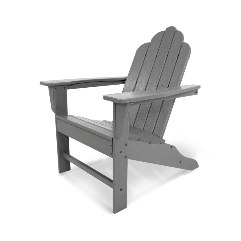 POLYWOOD Long Island Adirondack, Slate Gray