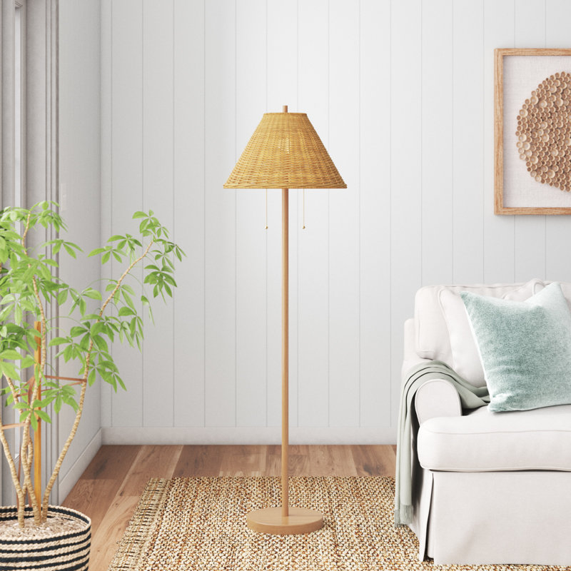 Lampe sur pied igby, Brun