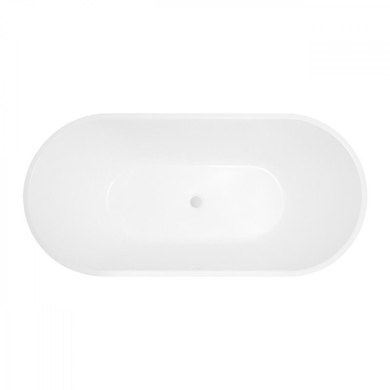 Baignoire autoportante en acrylique Chloe, blanc, 30.62" H x 66.93" L x 31.5" L