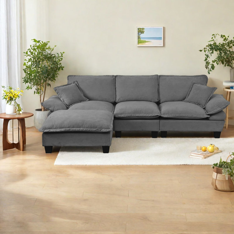Canapé modulaire en chenille Comfy