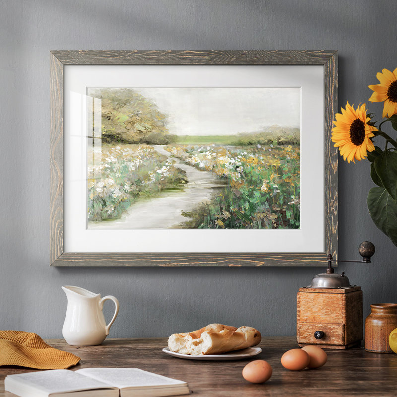 Quiet Meadow, reproduction d'art encadrée, Gris, H 22 po x l 32 po