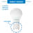 60-watt Eq A19 Gu24 Led Light Bulb 2700k - 4-pack