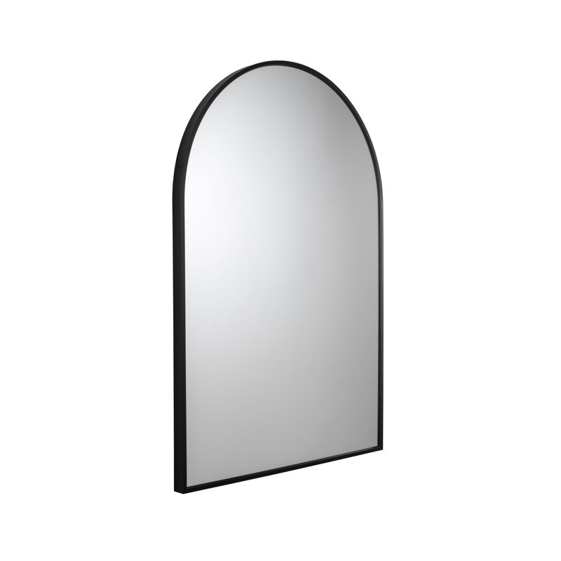 Croydex Steel Framed Arch Decorative Mirror, Black