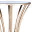 Faruh Metal & Mirrored Side Table