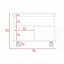 Table basse à 1 tablette et 1 tiroir brun foncé
