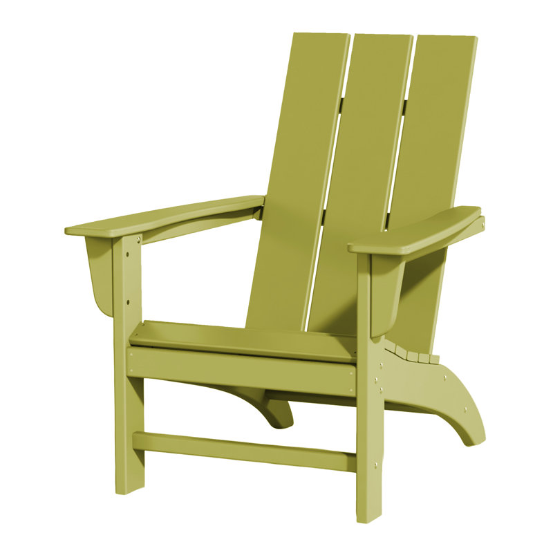 Barbee Outdoor Adirondack Chair, Avaocado Green