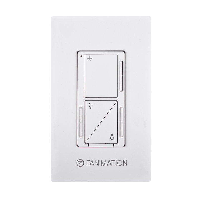 Ceiling Fan Wall Control - 3 Speed Fan and Uplight/Downlight - White