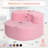  45" Bean Bag Sofa Couch With Large Backrest Upholstered Bean Bag Chair For Reading,Gaming,Pink-215475651