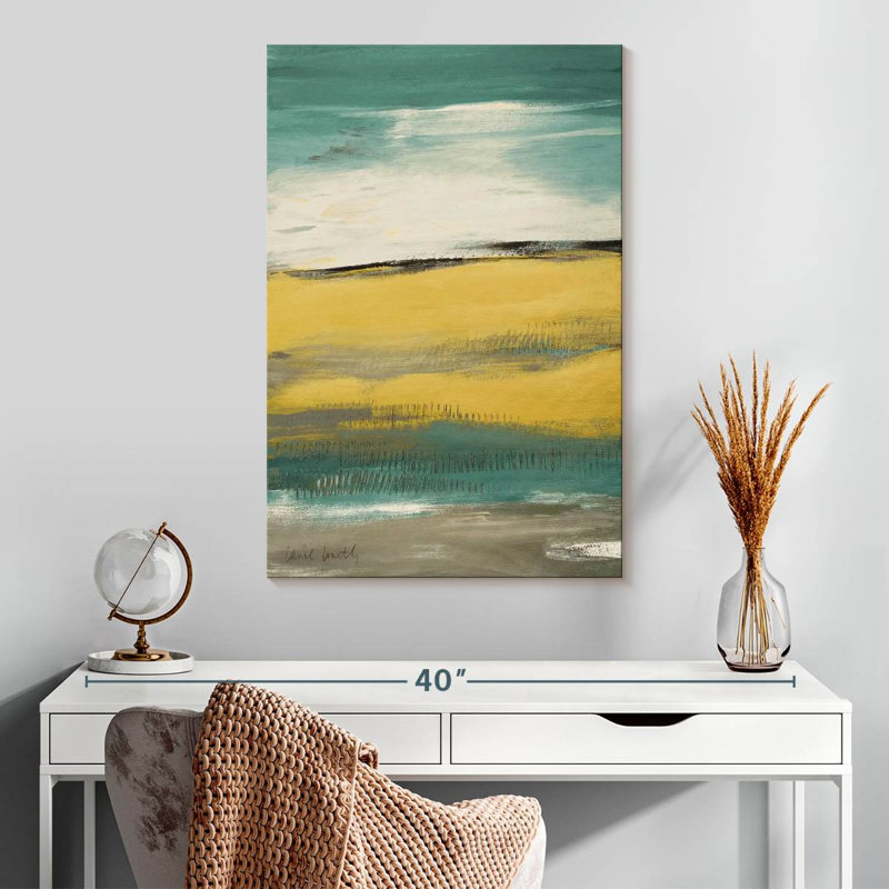 Avery Teal Flatlands, 30" H x 20" W
