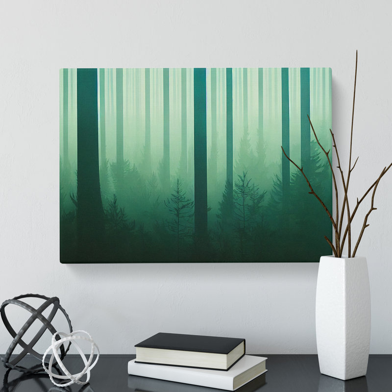 A Head Turning Forest - Wrapped Canvas Painting, 40cm H x 60cm W x 3cm D