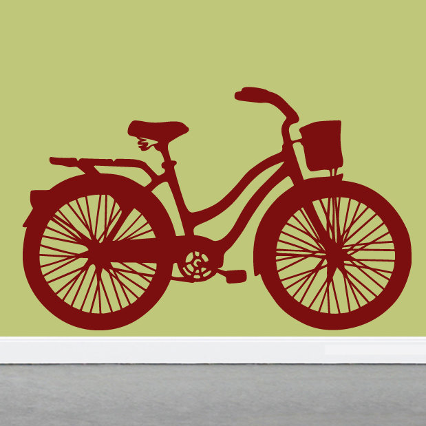Adhésif décoratif vélo rétro, Canneberge
