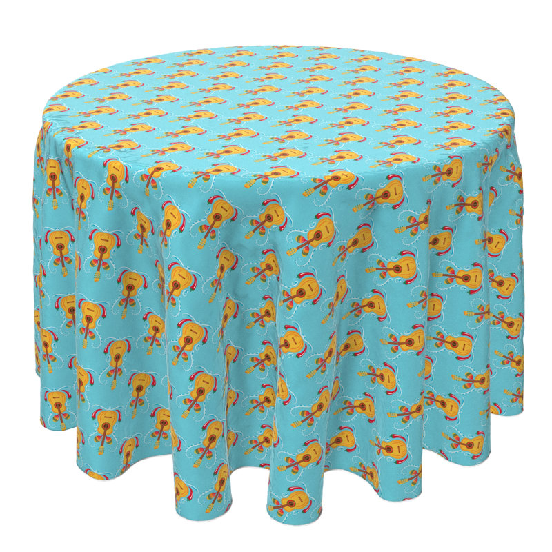 Round Cotton Twill Tablecloth