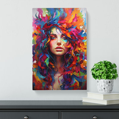 Rainbow Expressionism No.2 - Wrapped Canvas