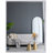 28x1x74" Celine Black Arch Body Mirror