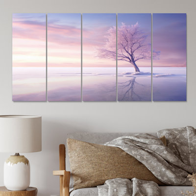 Ciel, photo de rêve pastel I sur toile, 5 pièces